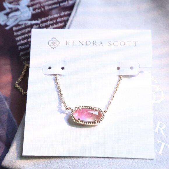 NEW Kendra Scott Elisa Necklace Gold Watercolor - Picture 1 of 2